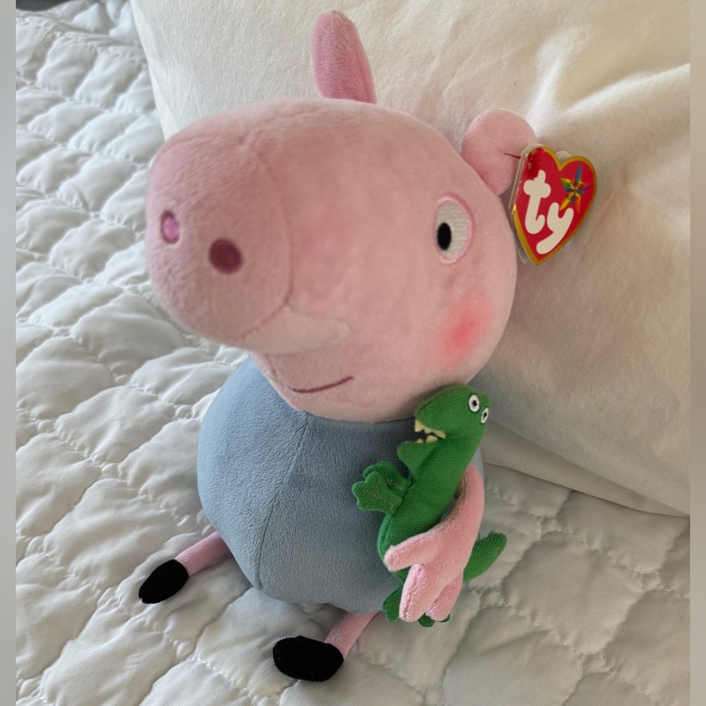 Ty George Pig Peppa Pig Beanie Babies 9 inch